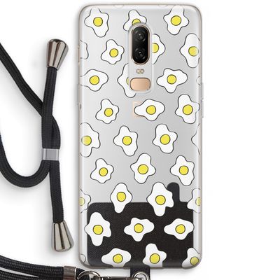 Spiegeleitjes: OnePlus 6 Transparant Hoesje met koord