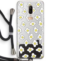 Spiegeleitjes: OnePlus 6 Transparant Hoesje met koord