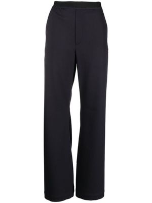 MM6 Maison Margiela pantalon ample à détails de coutures - Bleu
