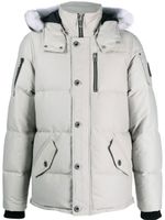 Moose Knuckles parka à bords en fourrure artificielle - Gris