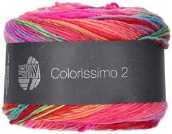 Lana Grossa Colorissimo 2 108 lilac/neon pink/neon fuchsia/subtle green/subtle yellow/red