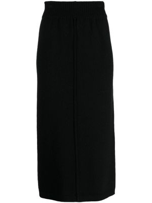 Pringle of Scotland jupe crayon à coutures apparentes - Noir
