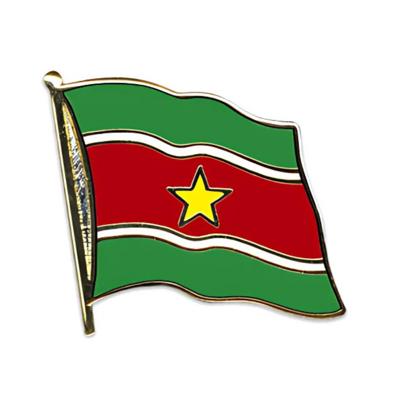 Pin Vlag Suriname - 2 cm - vlaggen speldje - supporter - mini broche