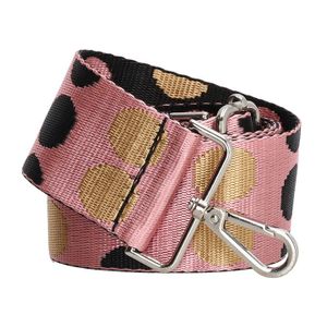 Charm London Schouderband Dots Roze/Goud/Zwart