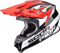 SCORPION VX-16 Evo Air Patriot, Motorcross helm, Zwart-Wit-Rood
