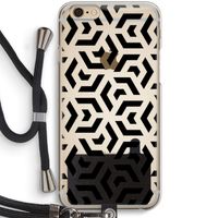 Crazy pattern: iPhone 6 / 6S Transparant Hoesje met koord