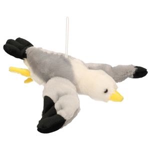 Pluche zeemeeuw vogeltje knuffeldier 28 cm