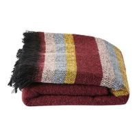 HKliving x Doris Plaid 130 x 150 cm - Burgundy - thumbnail