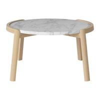 Bolia Mix Salontafel Medium - Wit / Marmer - Witgepigmenteerd Geolied Eiken