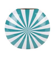 Vaas Candy Swirl Large Turquoise En Wit