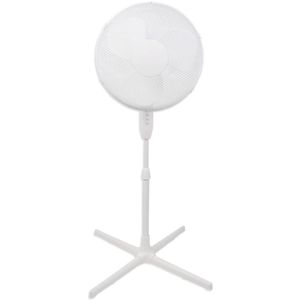 Ventilator - Aigi Siny - 40W - Statiefventilator - Staand - Rond - Wit - Aluminium