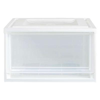Leen Bakker - Stapellade Medium - 23x39x45 Cm - Polypropyleen - Wit