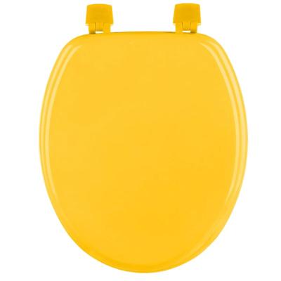5Five Toiletbril Colors - okergeel - MDF/HDF hout - universeel - standaard wc bril