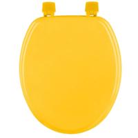5Five Toiletbril Colors - okergeel - MDF/HDF hout - universeel - standaard wc bril