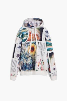 Zonnebloemen hoodie - WHITE - XL