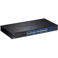 Trendnet TEG-30284 netwerk-switch Managed Gigabit Ethernet (10/100/1000) 1U Zwart - thumbnail