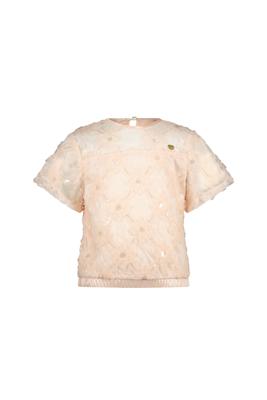 Le Chic Zomer top meisjes Roze - tule bloemen - Earlyne
