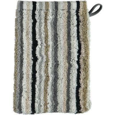Cawö Cawo Lifestyle Streifen Washandje 7048 Kiezelsteen-37 16x22