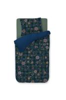 Pip Studio Dekbedovertrekset Flores Felices Donkerblauw 140x220cm