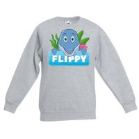 Sweater grijs voor kinderen met Flippy de dolfijn 14-15 jaar (170/176)  - - thumbnail