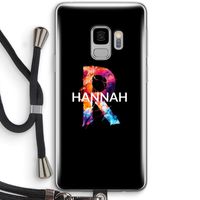 Abstract Spectrum: Samsung Galaxy S9 Transparant Hoesje met koord