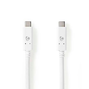USB 3.1-Kabel (Gen2) | USB-C Male - USB-C Male | 1,0 m | Wit