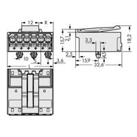 WAGO 2092-1524/020-000 Male behuizing (board) 2092 Totaal aantal polen: 4 Rastermaat: 5 mm Inhoud: 100 stuk(s) - thumbnail