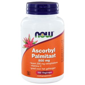 NOW Ascorbyl palmitaat Vitamine C 500 mg (100 vcaps)