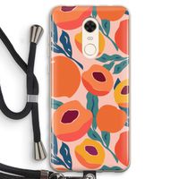 Perzik: Xiaomi Redmi 5 Transparant Hoesje met koord