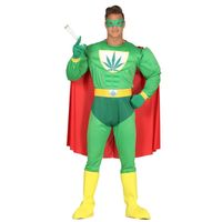 Marihuana man superheld verkleed kostuum voor heren