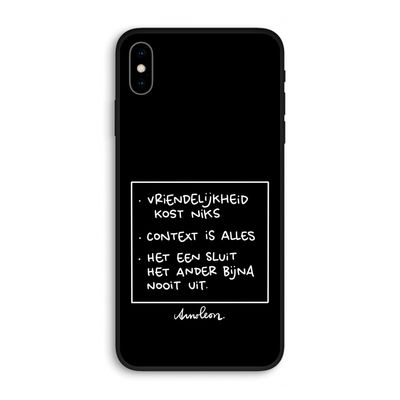 Mijn Motto's: iPhone XS Max Biologisch afbreekbaar hoesje