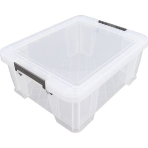 Allstore Opbergbox - 24 liter - Transparant - 48 x 38 x 19 cm   -