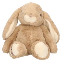 Bukowski pluche konijn knuffeldier - lichtbruin - staand - 25 cm