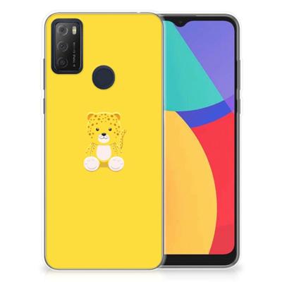 Alcatel 1S (2021) Telefoonhoesje met Naam Baby Leopard Alcatel 1S (2021) Telefoonhoesje met Naam Baby Leopard