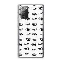 Eye pattern #2: Samsung Galaxy Note 20 / Note 20 5G Transparant Hoesje