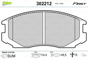 Valeo Remblokset 302212