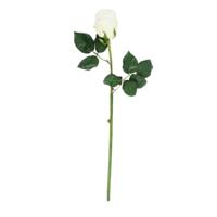 Kunstbloem roos zijde wit 59 cm | 12 stuks