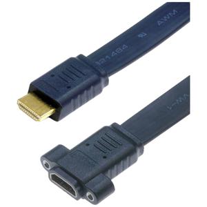 Lyndahl LKPK045-15 HDMI-kabel HDMI Aansluitkabel HDMI-A-stekker, HDMI-A-bus 1.5 m Zwart