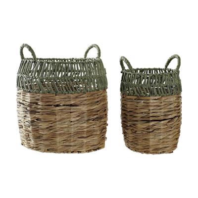 Mandenset DKD Home Decor Rotan (33 x 33 x 40 cm)