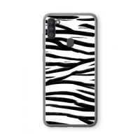Zebra pattern: Samsung Galaxy A11 Transparant Hoesje
