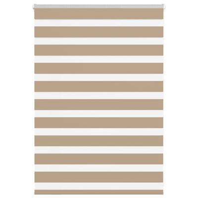 Zebra Blind 110x100 cm stofbreedte 105,9 cm polyester zandbruin