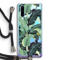 Bananenbladeren: Huawei P30 Transparant Hoesje met koord