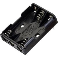 TRU COMPONENTS BH 431-1P Batterijhouder 3 AAA (potlood) Contactpolen