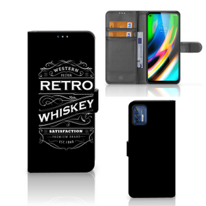 Motorola Moto G9 Plus Book Cover Whiskey