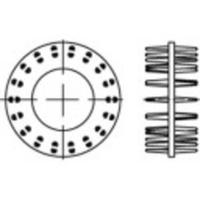 TOOLCRAFT Houten verbindingsschijven Staal (verzinkt) 135707 50 stuk(s) (Ø) 18 mm