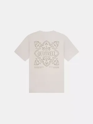Quotrell Coastal T-Shirt Heren Beige/Groen - Maat XS - Kleur: BeigeGroen | Soccerfanshop