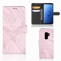 Samsung Galaxy S9 Plus | Bookcase | Marble Pink - Origineel Cadeau Vriendin