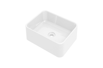 Basic Algemeen opbouwwastafel rechthoek porselein 48 x 13 x 37 cm, glans wit