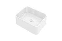 Basic Algemeen opbouwwastafel rechthoek porselein 48 x 13 x 37 cm, glans wit - thumbnail