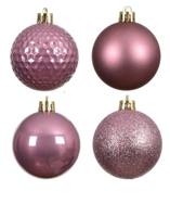 Onbreekbare kerstballen in koker mix vintage roze 100 st Decoris - Decoris Onbreekbare kerstballen in koker mix vintage roze 100 st Decoris - Decoris